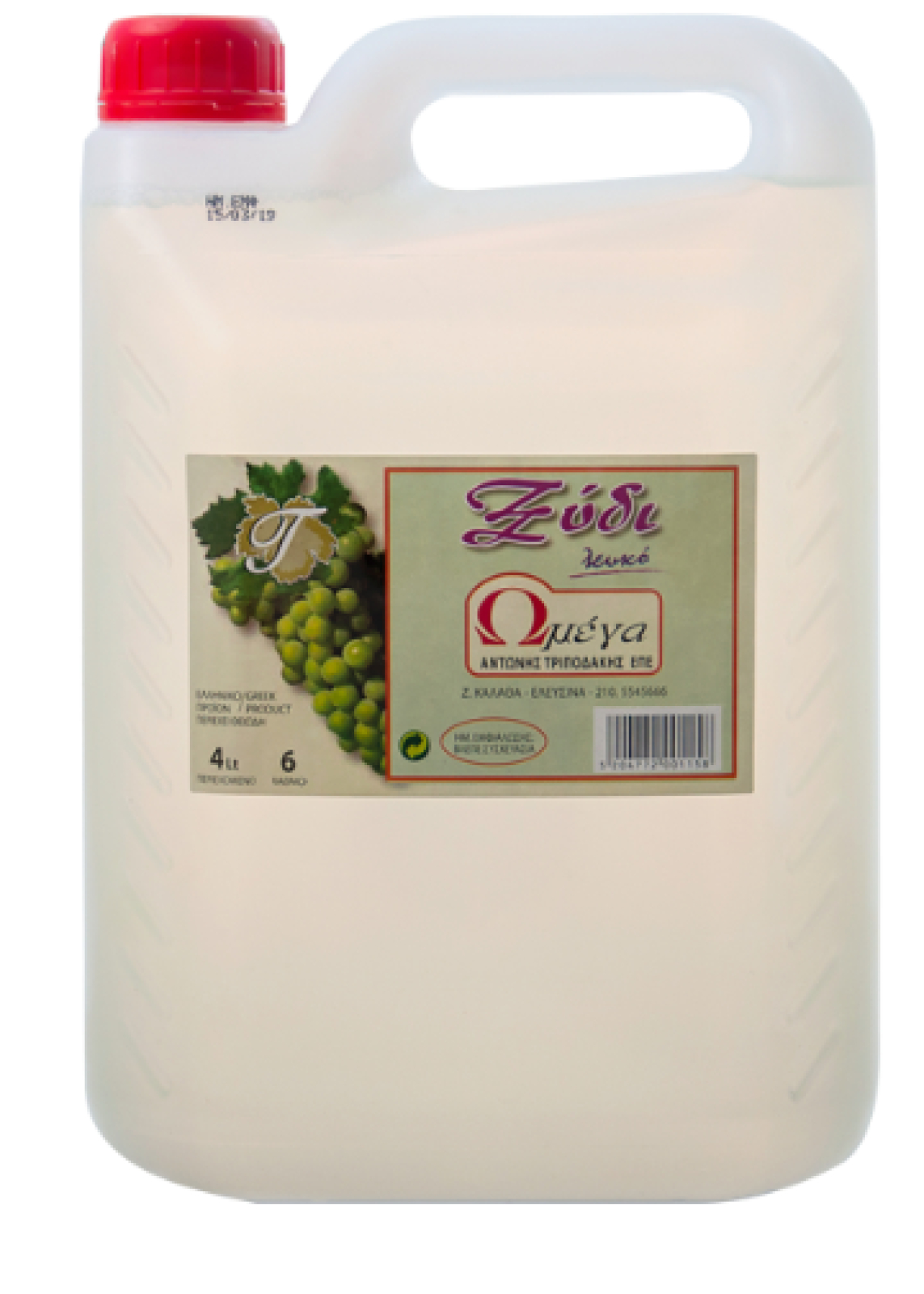 Ξύδι Γνήσιο Λευκό ΩΜΕΓΑ 5lt