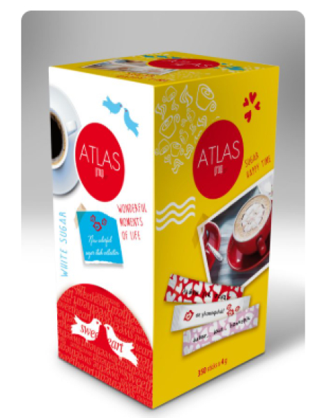 Ζάχαρη Λευκή Sticks ATLAS 200x3,5gr