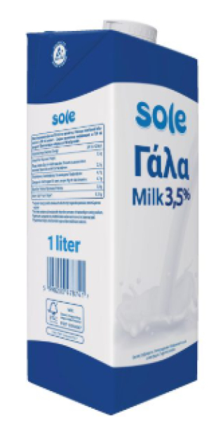 Γάλα 3,5% Ουγγαρίας SOLE 1lt