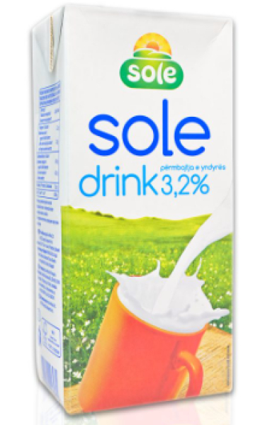 Γάλα 3,2% Drink SOLE 1lt