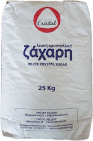 Ζάχαρη Λευκή Κρυσταλλική Εισαγωγής CRISTAL 25kg