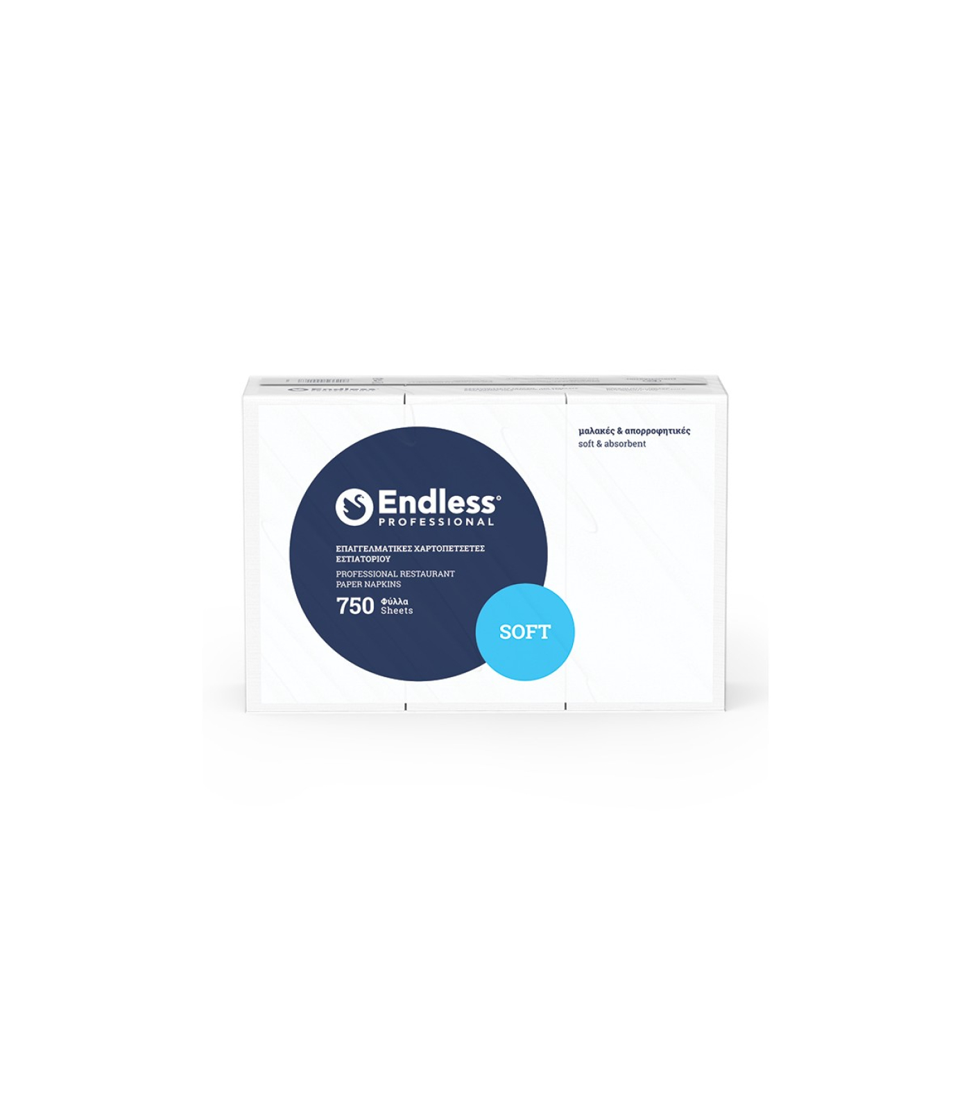 Χαρτοπετσέτες Εστιατορίου Soft Λευκή 24Χ24 ENDLESS 750τμχ