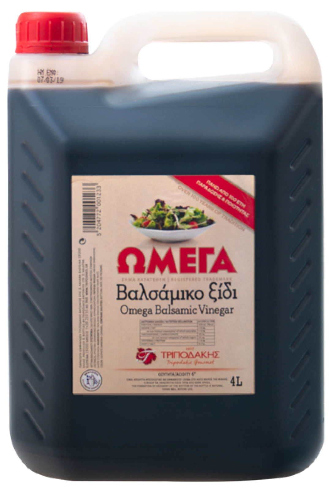 Ξύδι Βαλσάμικο ΩΜΕΓΑ 4lt