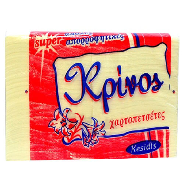 Χαρτοπετσέτα Εστιατορίου Λευκή KRINOS 400τμχ