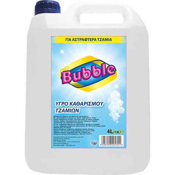 Υγρό τζαμιών BUBBLE 4lt