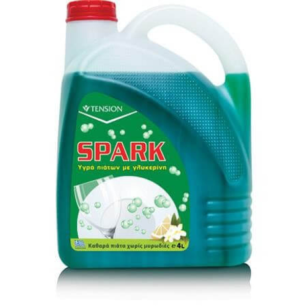 Υγρό πιάτων λεμόνι SPARK 4lt