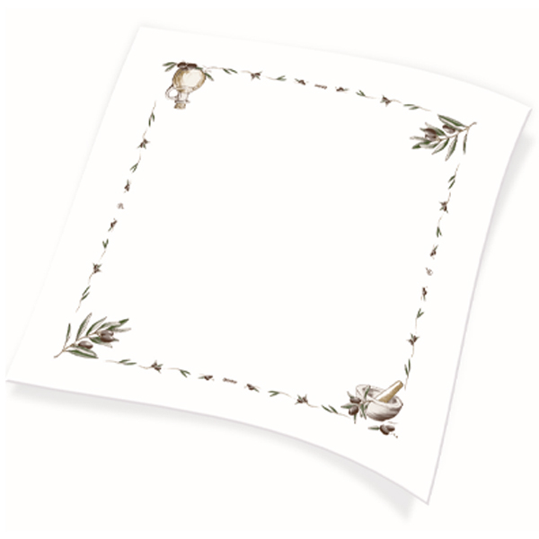 Τραπεζομάντηλο σχέδιο/ελιά 100x100cm ENDLESS 150τμχ