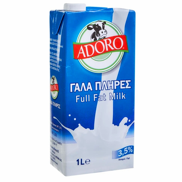 Γάλα Πλήρες ADORO 1lt