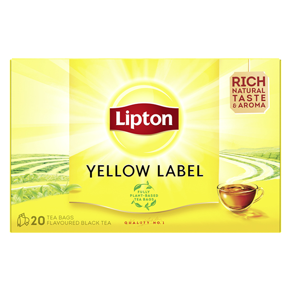 Μαύρο Τσάι σε Φακελάκι Yellow Label LIPTON 20x1,5gr