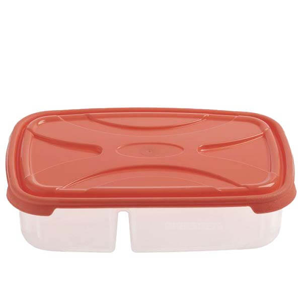 Φαγητοδοχείο Ορθογώνιο 2Θέσεων 0,5lt & 0,3lt ΚΥΚΛΩΨ 1τμχ