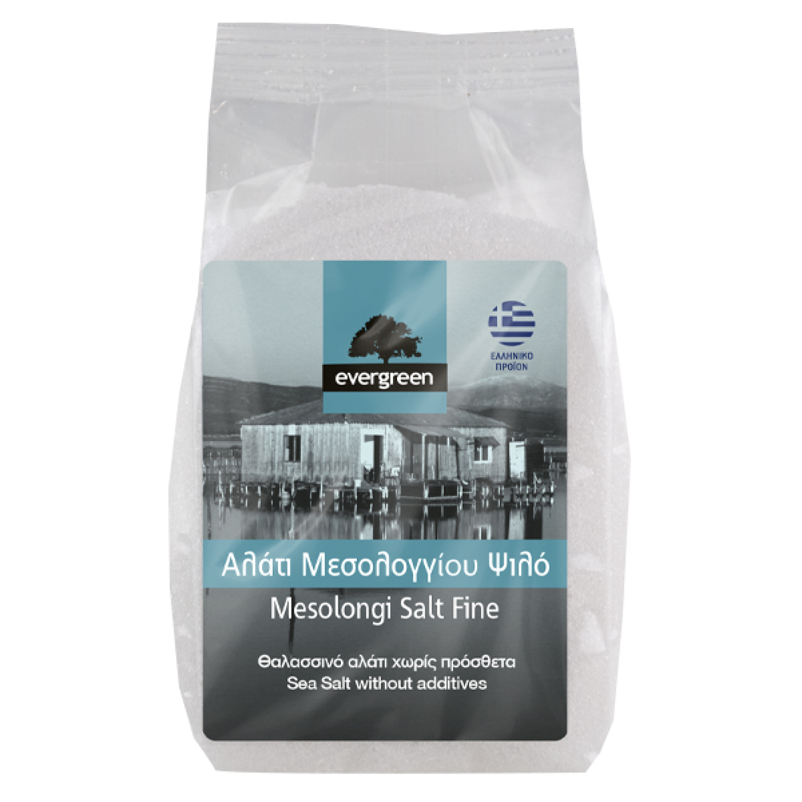 Αλάτι Μεσολογγίου Ψιλό EVERGREEN 1kg