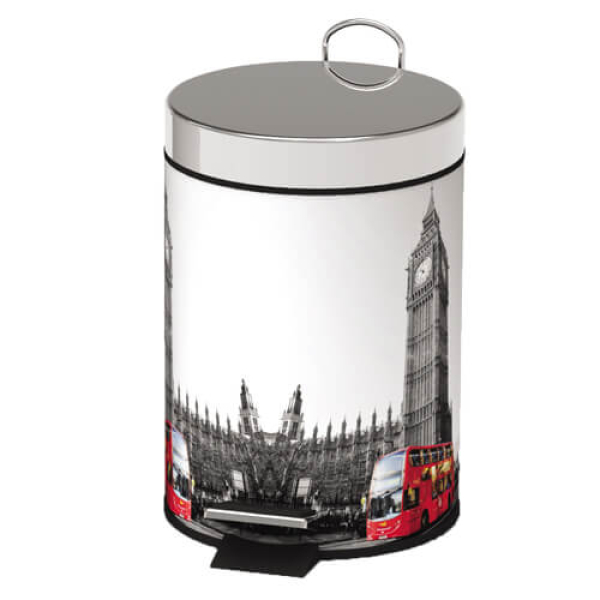 Κάδος Απορριμμάτων με Πετάλ με Σχέδιο Soft Close 5lt ΚΥΚΛΩΨ 1τμχ