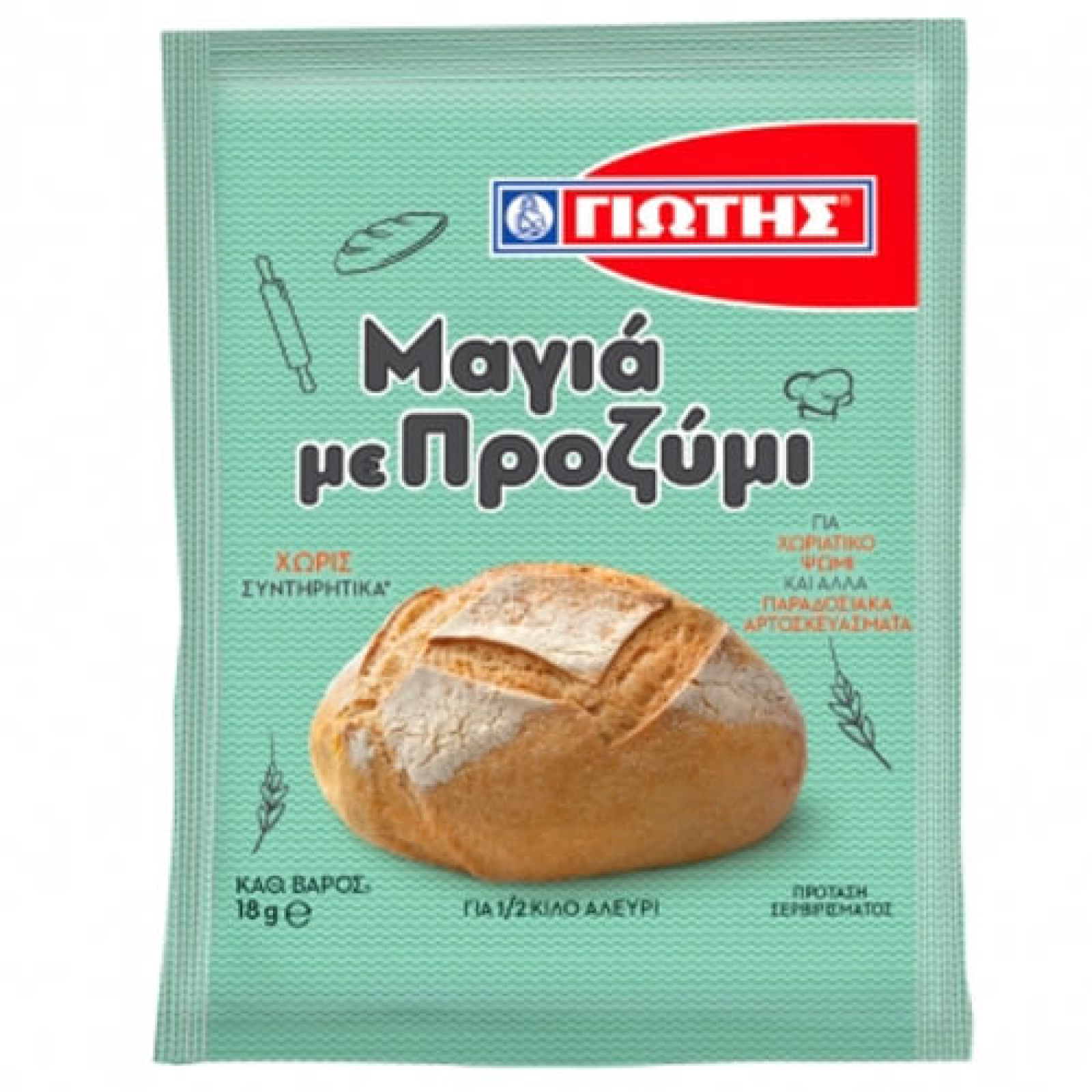 Μαγιά με Προζύμι ΓΙΩΤΗΣ 18gr