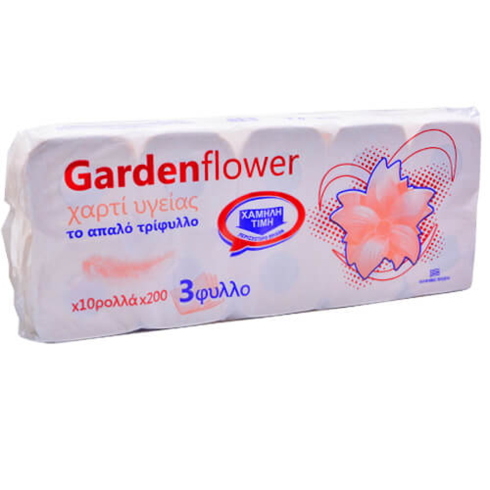 Χαρτί Υγείας 3φυλλο GARDEN FLOWER 10x85gr