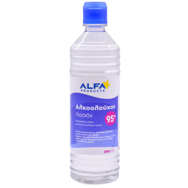 Αλκοολούχος λοσιόν 95% ALFA 240ml