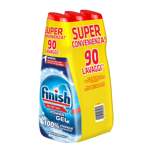 Τζέλ πλυντηρίου πιάτων λάμψη FINISH 3x600ml