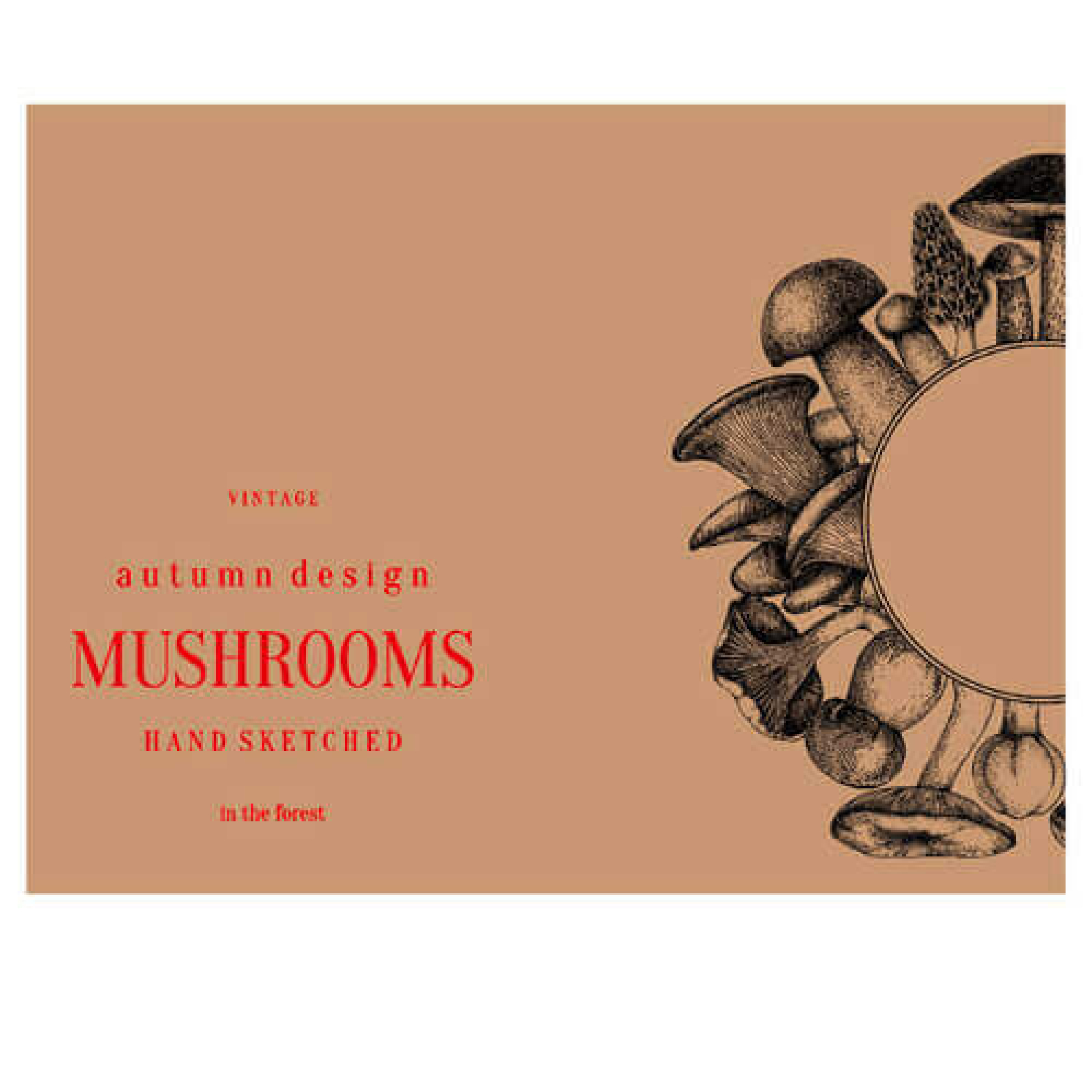 Σουπλά κραφτ μανιτάρι 30x40cm ΟΕΜ 500τμχ