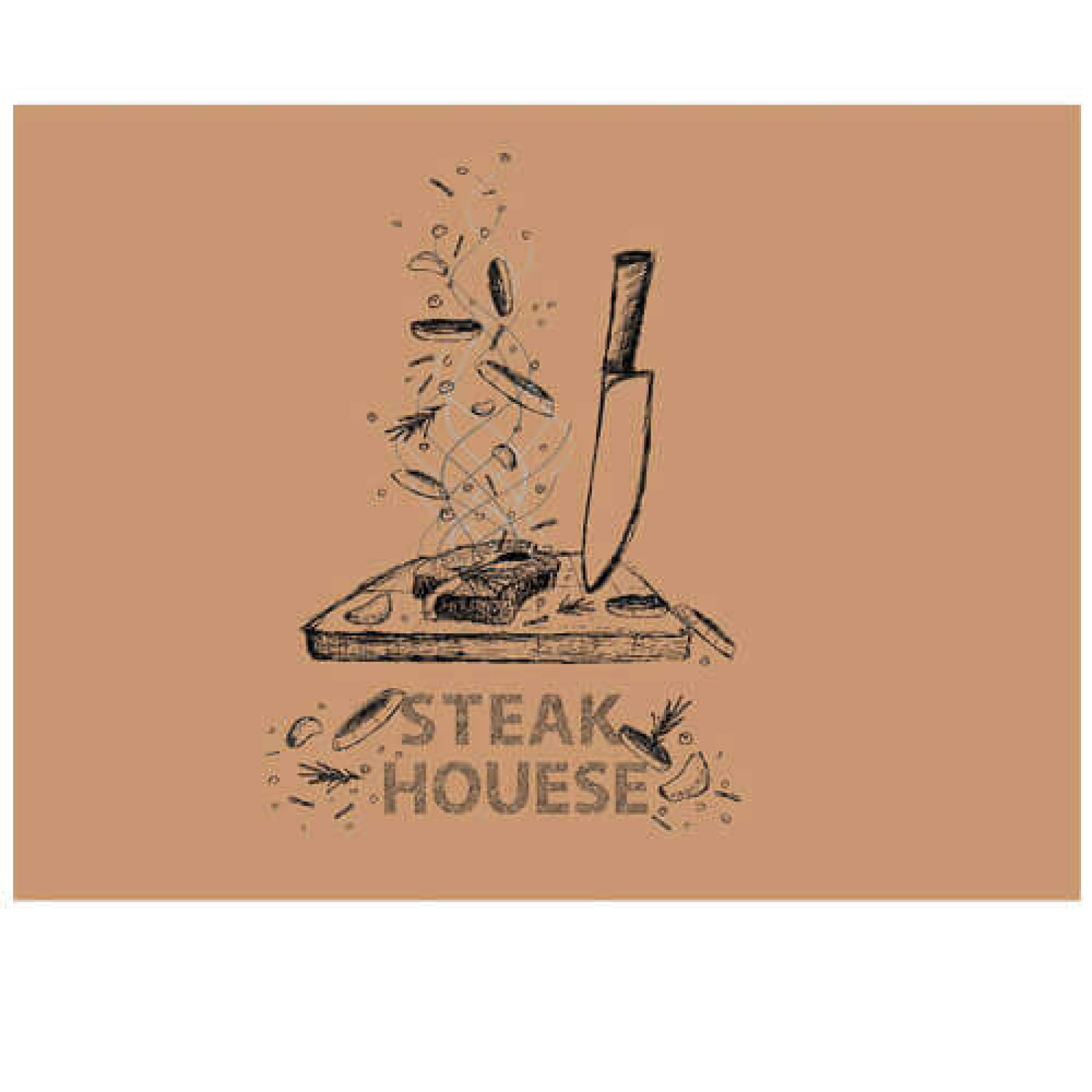 Σουπλά κραφτ steakhouse 30x40cm ΟΕΜ 500τμχ