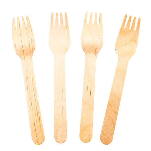 Βιοδιασπώμενα πιρούνια φαγητού 16cm ΟΕΜ 100τμχ