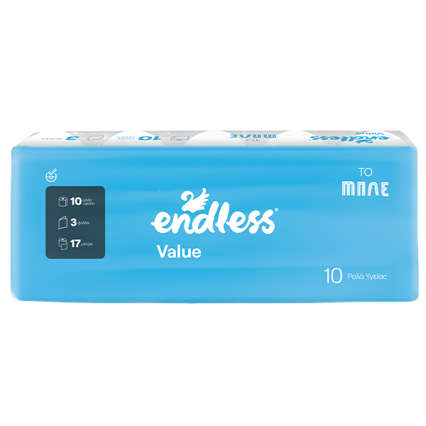 Χαρτί Υγείας value ENDLESS 10x85gr