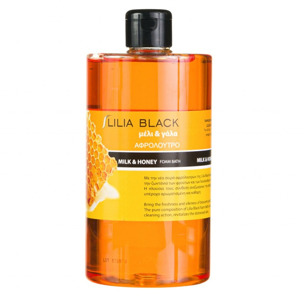 Αφρόλουτρο Μέλι και Γάλα LILIA BLACK 800ml