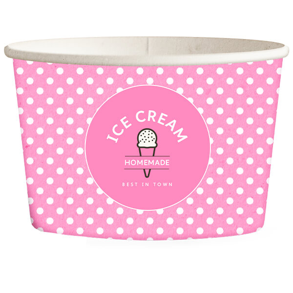 Κύπελλο Παγωτού Ροζ 6oz OEM 50τμχ