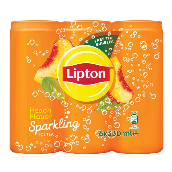 Ανθρακούχο Τσάι Ροδάκινο LIPTON 6x330ml