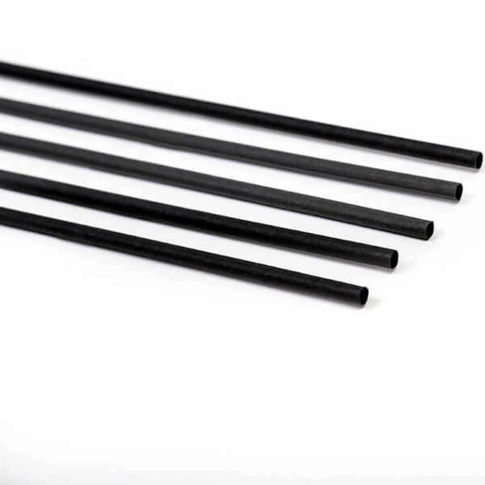 Καλαμάκια Jumbo Επαναχρησιμοποιούμενα Συσκευασμένα Μαύρα 22cm OEM 500τμχ