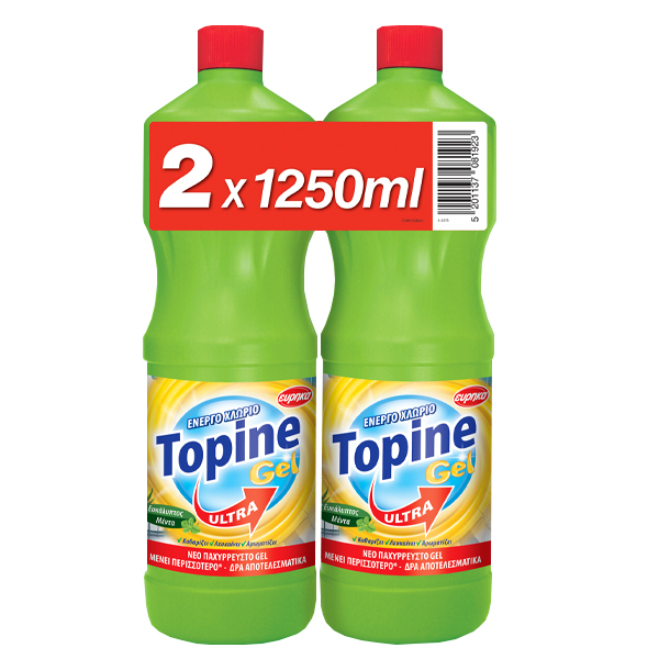 Χλωρίνη ευκάλυπτος και μέντα TOPINE 2x1250ml