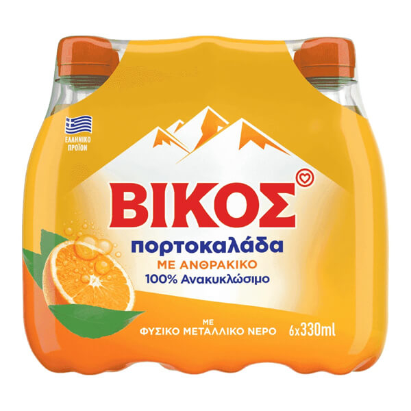 Αναψυκτικό Πορτοκαλάδα ΒΙΚΟΣ 6x330ml