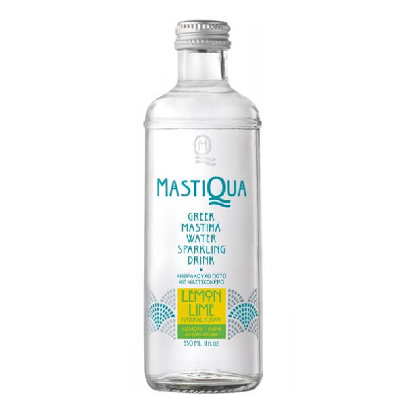 Ανθρακούχο Nερό Lime & Λεμόνι MASTIQUA 330ml