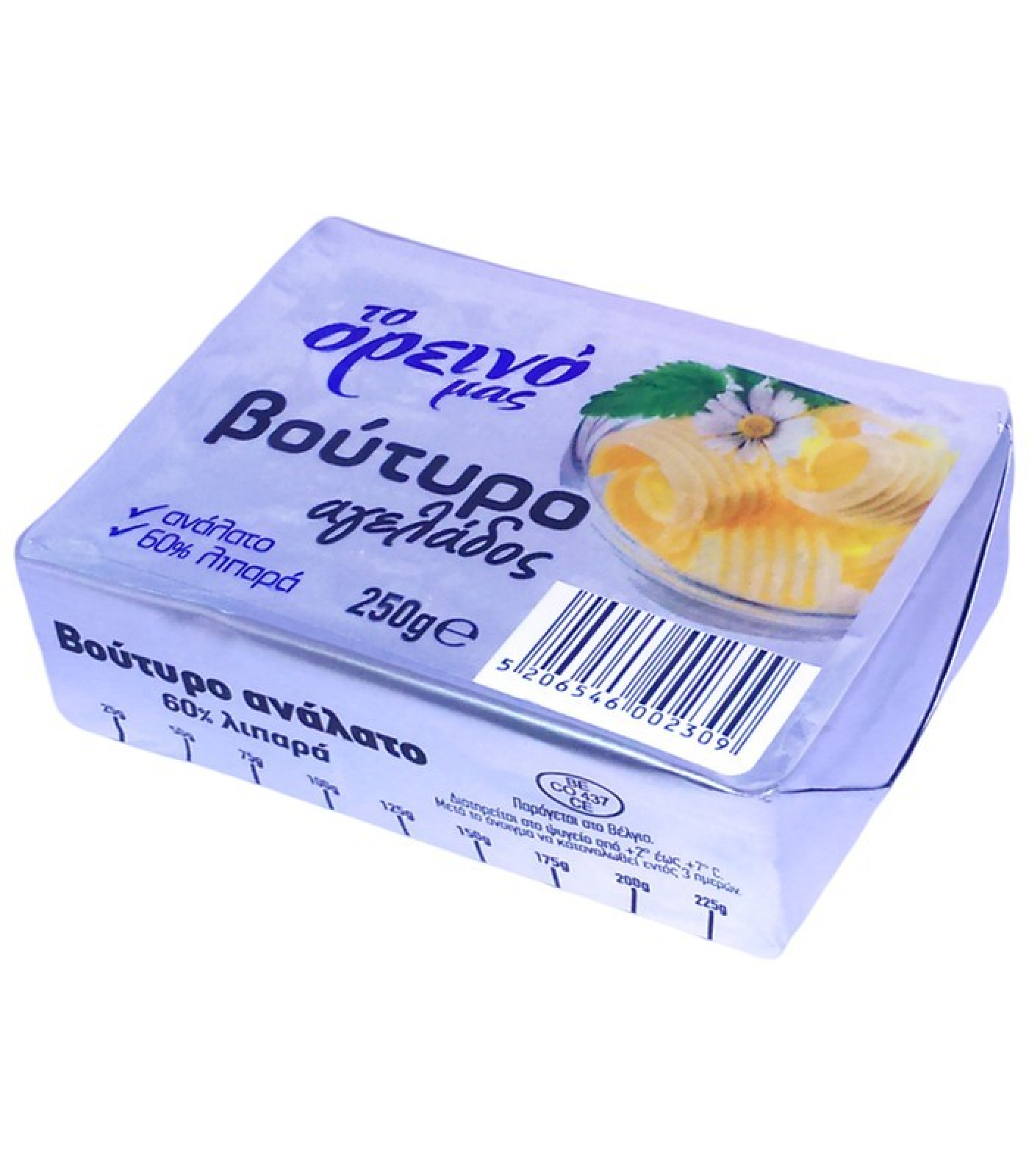 Βούτυρο Αγελαδινό 82% ΟΡΕΙΝΟ 250gr