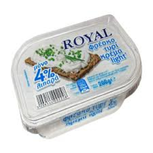 Τυρί Κρέμα Φρέσκο Light ROYAL 200gr