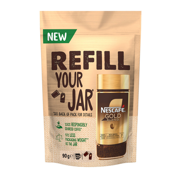 Στιγμιαίος Καφές σε Σακούλα Gold NESCAFE 90gr