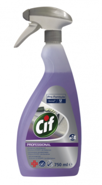 Καθαριστικό Απολυμαντικό 2in1 Safeguard CIF PRO 750ml