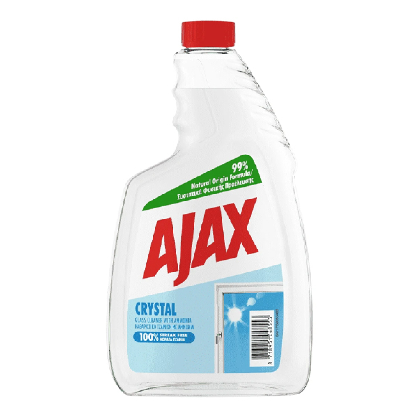 Καθαριστικό για τζάμια ανταλ/κο AJAX 750ml
