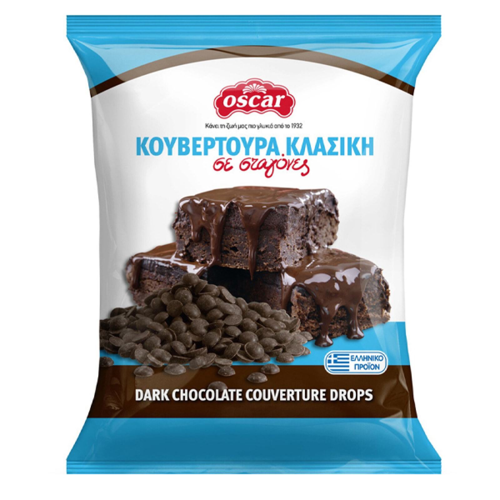 Κουβερτούρα σοκολάτας υγείας σε σταγόνες OSCAR 100gr