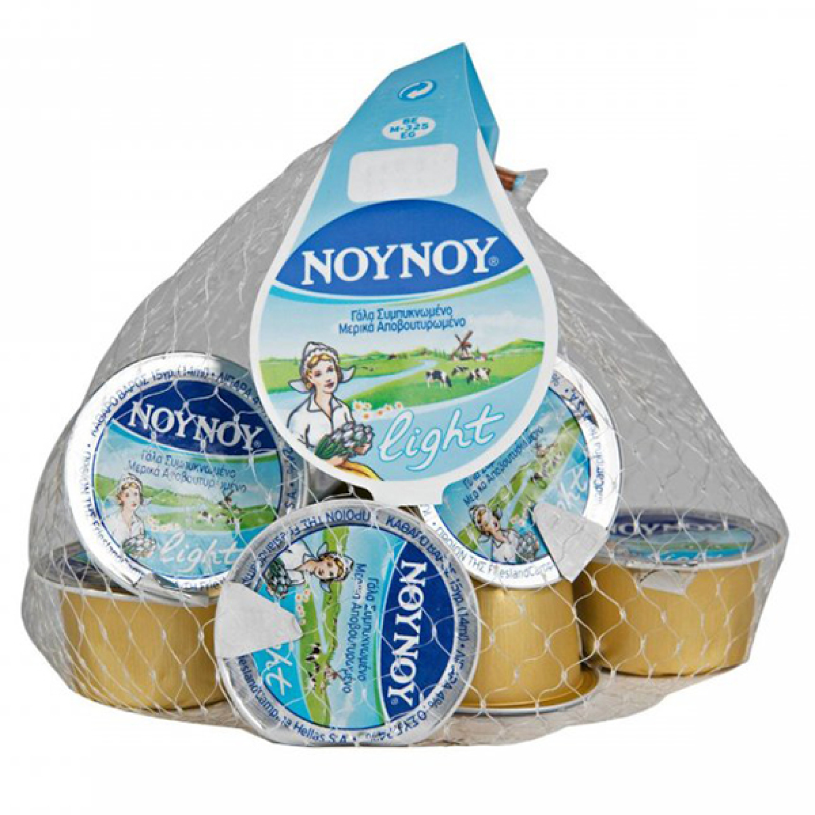 Γάλα Εβαπορέ σε Μερίδες Light ΝΟΥΝΟΥ 15gr (10τμχ)