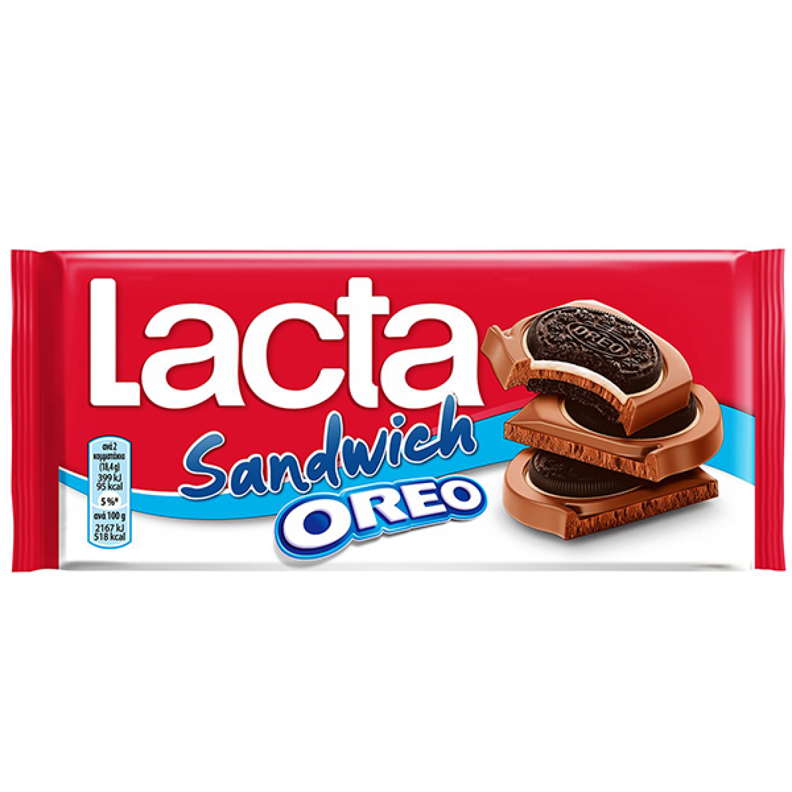 Σοκολάτα Σάντουιτς με Oreo LACTA 92gr