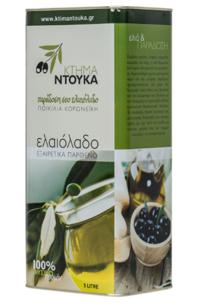 Ελαιόλαδο Εξαιρετικά Παρθένο ΝΤΟΥΚΑΣ 5lt