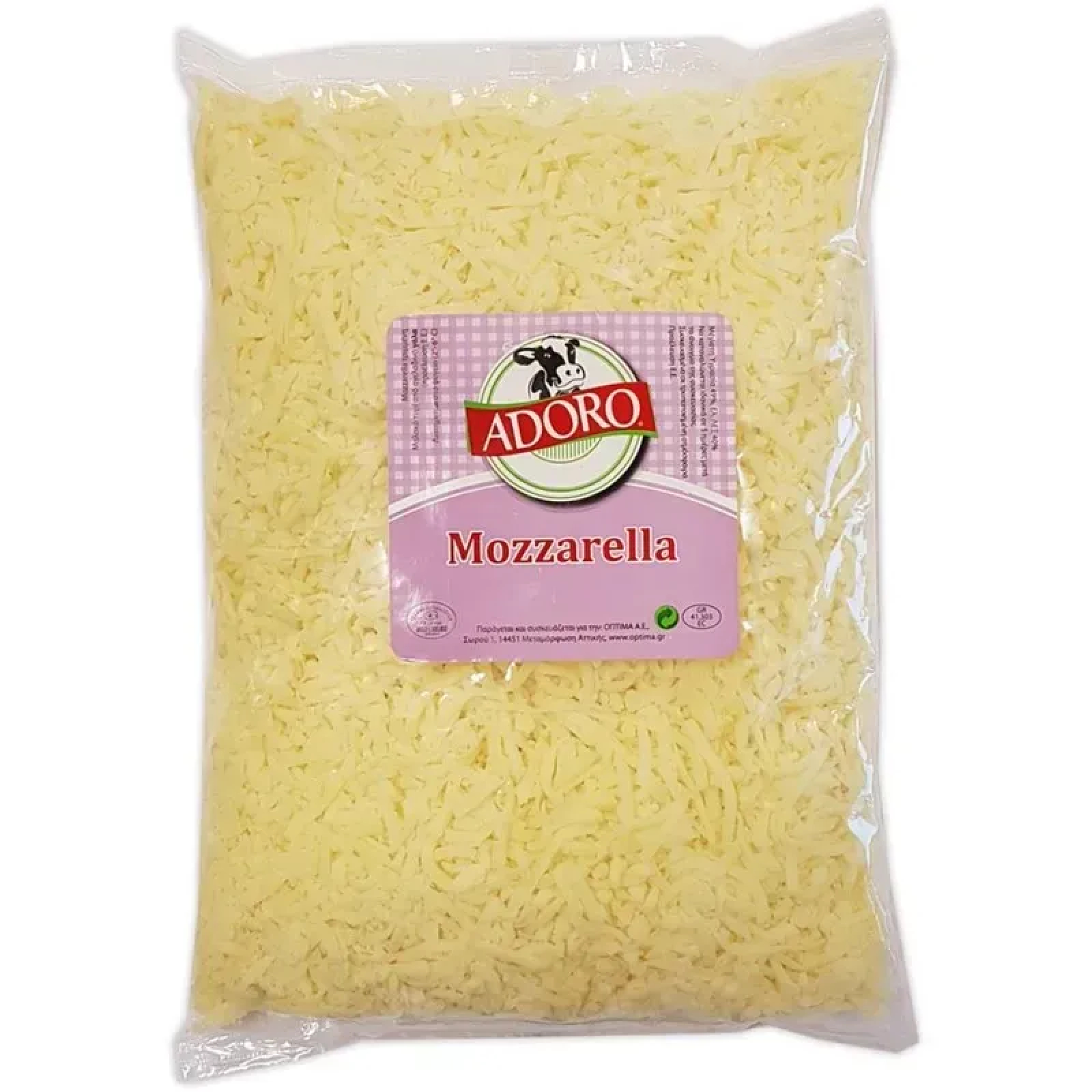 Τυρί Mozzarella Τριμμένη ADORO 1kg