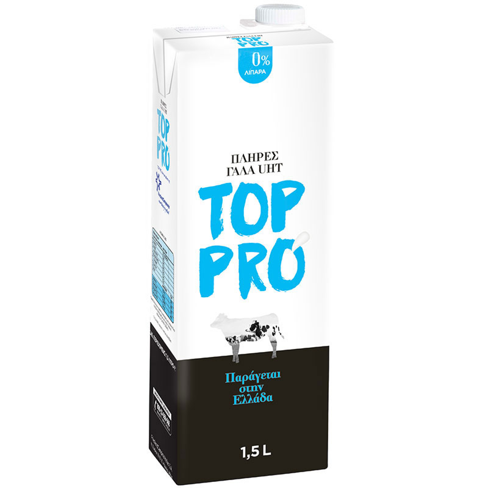 Γάλα Μακράς Διάρκειας 0% TOP PRO 1,5lt