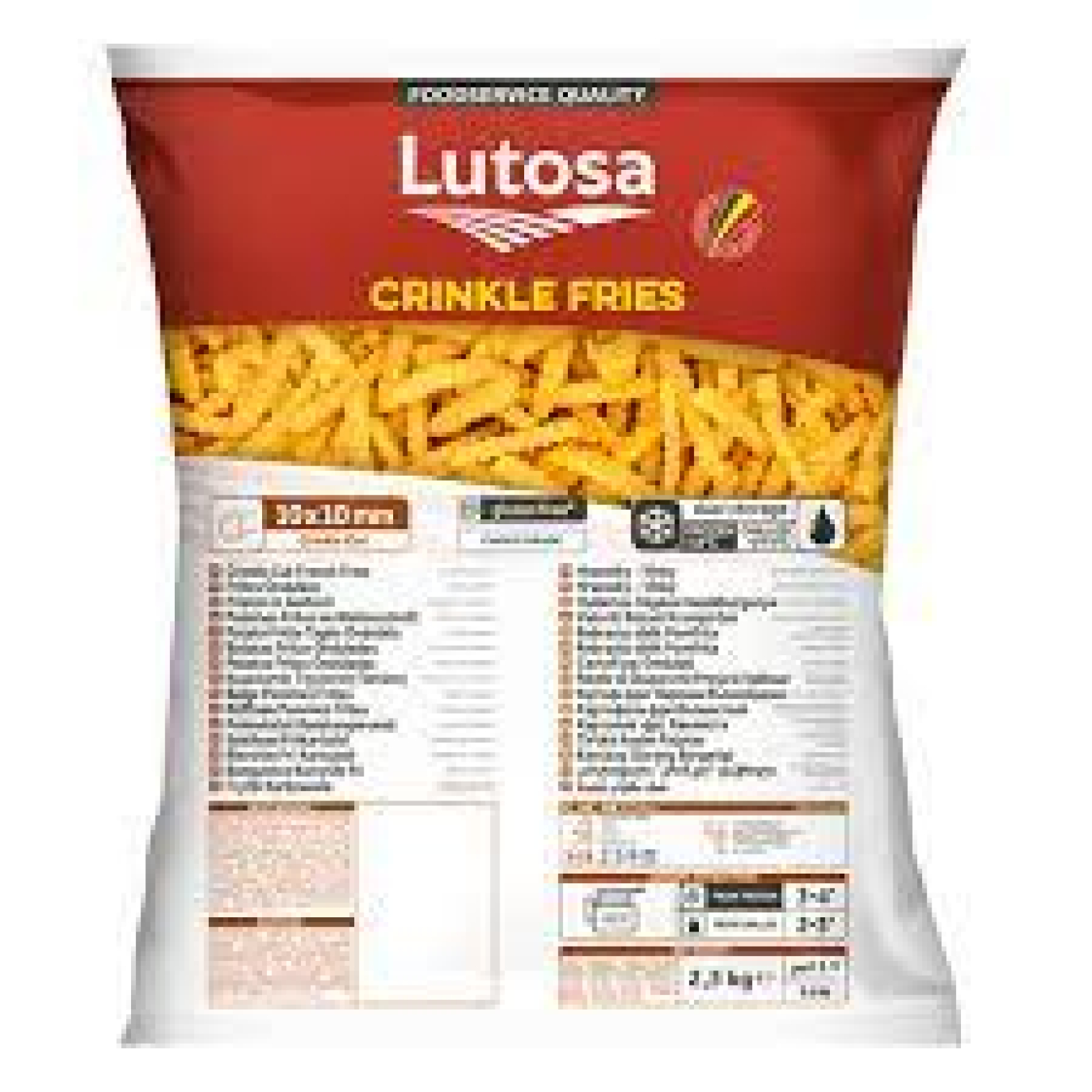 Πατάτες Crincle Cut Κτψ LUTOSA 2,5kg