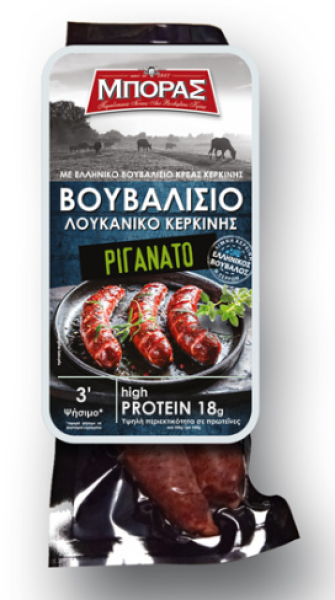Λουκάνικο Βουβαλίσιο Ριγανάτο ΜΠΟΡΑΣ 250gr