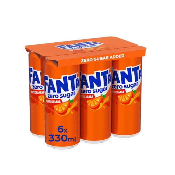 Αναψυκτικό Πορτοκαλάδα Ζero FANTA 6x330ml