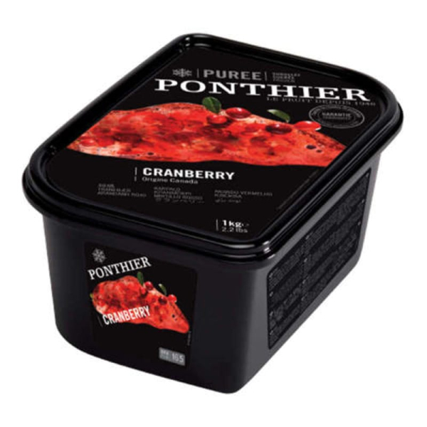 Πουρές Φρούτων Cranberry Κατεψυγμένος PONTHIER 1kg