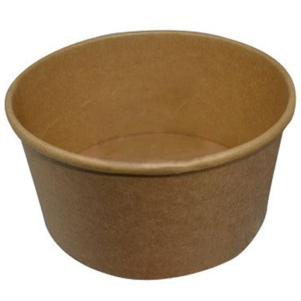 Σκεύος Φαγητού Στρόγγυλο Kraft 750ml (15x12,7x5,9cm) OEM 50τμχ