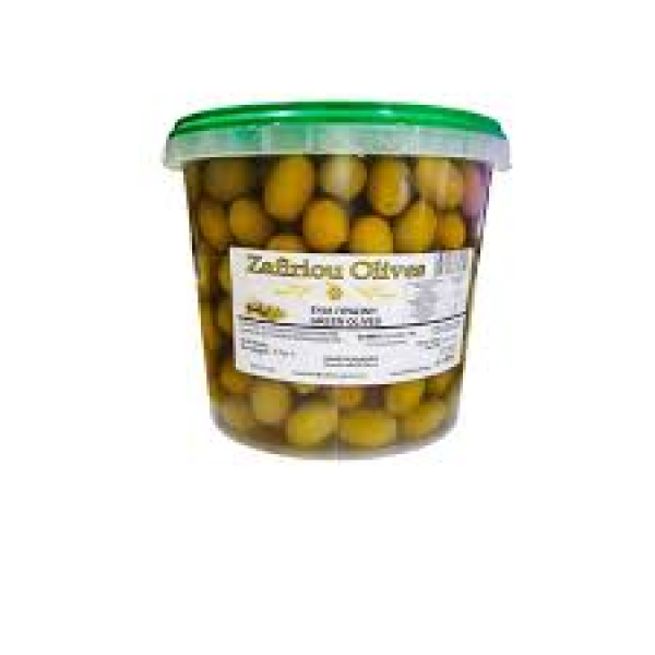 Ελιά Πράσινη με Κουκούτσι 110μεγ. Κουβάς ZAFIRIOU OLIVES 2,5kg