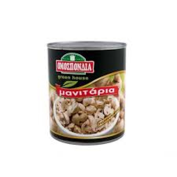 Μανιτάρια Τεμαχισμένα Κονσέρβα ΟΜΟΣΠΟΝΔΙΑ 800gr