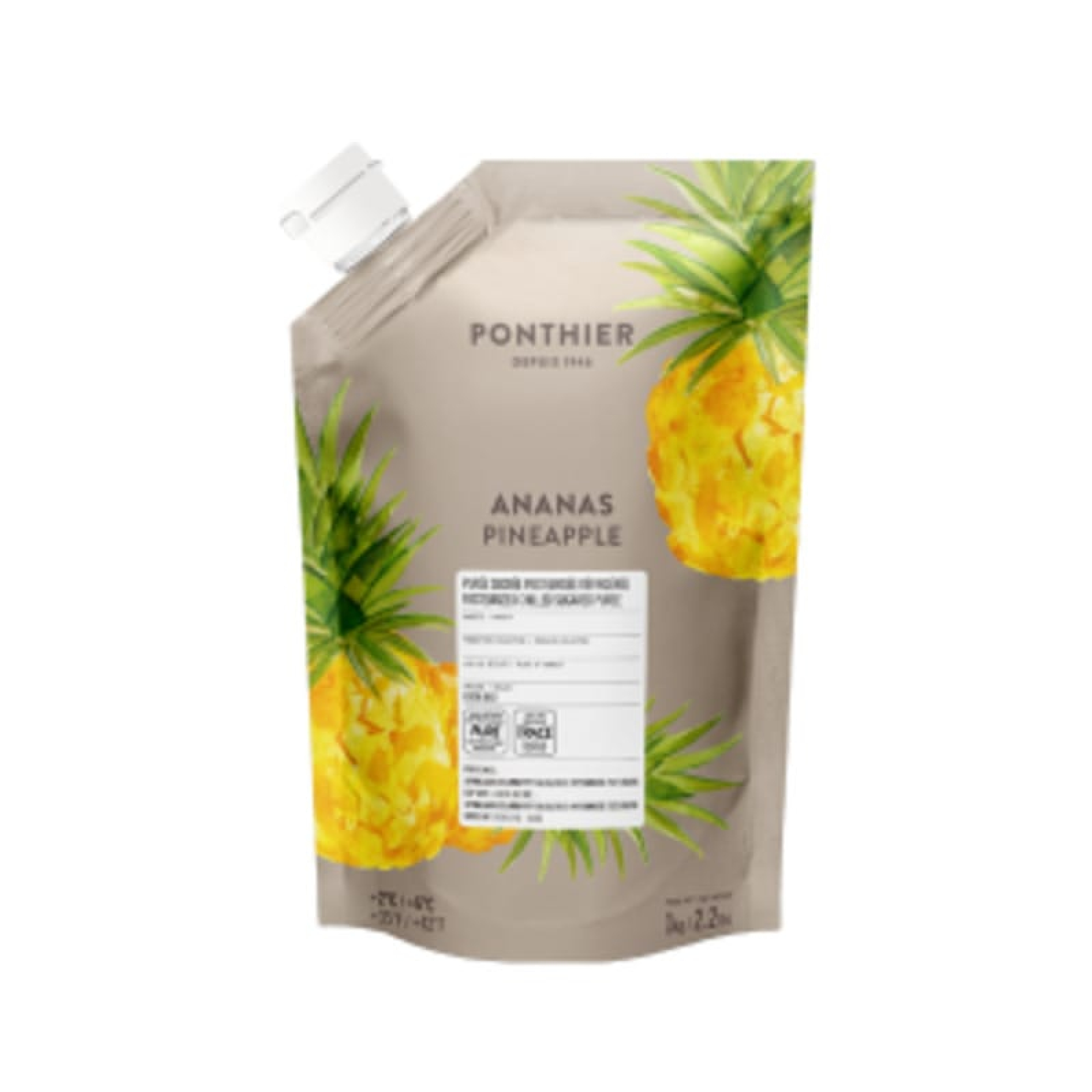 Πουρές Φρούτων Pineapple σε ασκό PONTHIER 1kg